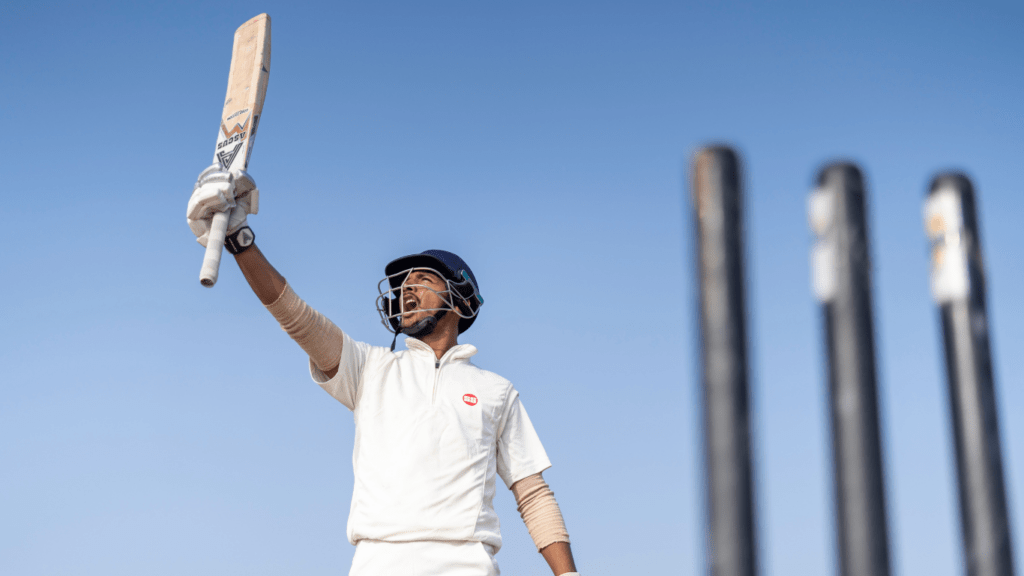 Man holding Cricket Bat