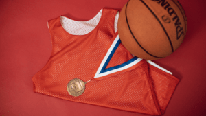 Basketball, Jersey and Medal