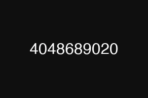 4048689020