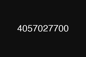4057027700